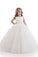 2022 Open Back Scoop Flower Girl Dresses Ball Gown Tulle & Lace P8X14HPQ