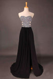 2024 Sweetheart Prom Dresses Beaded Bodice A PSLCNZLN