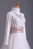 2022 Muslim Wedding Dresses Sweetheart A Line With Applique And Beads PZC81TAT