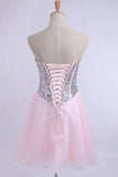 2024 Homecoming Dresses A Line Sweetheart With Beads&Sequins PZ3DS7JY