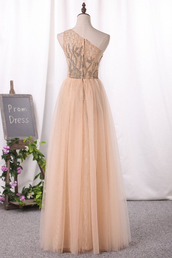 2022 One Shoulder Tulle & Sequin With P629M35T