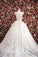 Sweetheart Ball Gown Sleeveless White Tulle Beads Appliques Sweep Train Wedding