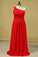 2022 Plus Size One Shoulder Bridesmaid Dresses Ruffled Bodice A-Line Chiffon PFDPT6ZE