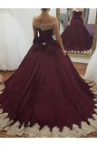 2024 Off The Shoulder Ball Gown Quinceanera Dresses Tulle With Applique P4P21555