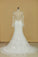 2022 Mermaid Scoop With Applique Long Sleeves Wedding Dresses Tulle Court PSYR3G1Q