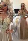 2022 Prom Dresses Scoop A Line With Sash And P4Z43SC4