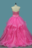 2024 Organza Sweetheart Ball Gown Quinceanera Dresses P55F9RAM