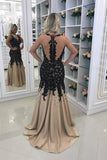 2022 Mermaid Prom Dresses Scoop Tulle With Applique P2Z1DLES
