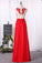 2022 Prom Dresses A Line Scoop Chiffon With Ruffles PM4A7FDY
