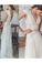 Unique V Neck Cap Sleeves Chiffon Beach Wedding Dress With Beading STGPGG9HAF7