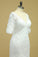 2022 Mermaid Wedding Dresses V-Neck 3/4 Sleeves Court Train Tulle V-Back With Covered PG4GMBTB