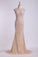 2022 Mesh Illusion Scoop Neckline Cap Sleeve Prom Dress With Beads And PMM57YL9