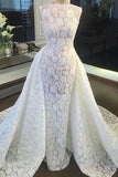 2022 New Arrival Sexy Lace Wedding Dresses Sheath With PRMALACK