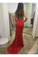 Illusion SweetHeart Neck Backless Spaghetti Red Prom Dresses With Sweep STGP7GFQPJ3