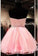 Lace Short Blush Pink Strapless Sweetheart Sweet 16 Dress Homecoming Dresses
