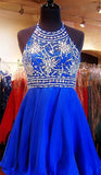 Royal Blue Sparkle Beautiful Chiffon Fashion Beading Sweet 16 Dress