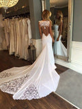 Trumpet/Mermaid Sleeveless Sweetheart Applique Cathedral Train Lace Wedding Dresses TPP0006215