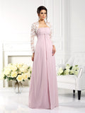 A-Line/Princess Strapless Lace Sleeveless Long Chiffon Mother of the Bride Dresses TPP0007331
