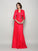 A-Line/Princess Straps Applique Sleeveless Long Elastic Woven Satin Mother of the Bride Dresses TPP0007446