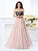 A-Line/Princess Sweetheart Lace Sleeveless Long Chiffon Dresses TPP0003896