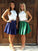 A-Line/Princess Satin Ruffles Sheer Neck Sleeveless Short/Mini Two Piece Homecoming Dress TPP0004322