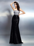 Trumpet/Mermaid Strapless Sequin Sleeveless Long Sequins Dresses TPP0009228
