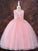 Ball Gown Tulle Applique Scoop Sleeveless Ankle-Length Flower Girl Dresses TPP0007517
