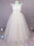 A-Line/Princess Tulle Bowknot Scoop Sleeveless Floor-Length Flower Girl Dresses TPP0007501