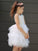A-Line/Princess Tulle Lace Scoop Sleeveless Short/Mini Flower Girl Dresses TPP0007487