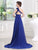A-Line/Princess One-shoulder Sleeveless Pleats Long Chiffon Dresses TPP0004461