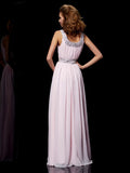 A-Line/Princess Scoop Sleeveless Beading Long Chiffon Dresses TPP0003531