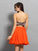 A-Line/Princess Sweetheart Ruffles Sleeveless Short Organza Cocktail Dresses TPP0009007