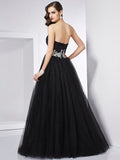 Ball Gown Sweetheart Sleeveless Applique Long Net Quinceanera Dresses TPP0009104