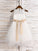 A-Line/Princess Tulle Sash/Ribbon/Belt Scoop Sleeveless Tea-Length Flower Girl Dresses TPP0007525