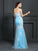 Trumpet/Mermaid Strapless Applique Sleeveless Long Elastic Woven Satin Dresses TPP0003653