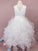 A-Line/Princess Organza Ruffles Scoop Sleeveless Tea-Length Flower Girl Dresses TPP0007504