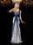 Sheath/Column Straps Applique Sleeveless Long Elastic Woven Satin Dresses TPP0009149