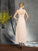 A-Line/Princess Straps Applique Sleeveless Tea-Length Chiffon Mother of the Bride Dresses TPP0007268