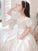 A-Line/Princess Satin Bowknot Sweetheart Short Sleeves Floor-Length Flower Girl Dresses TPP0007508