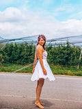 A-Line/Princess Lace Applique Spaghetti Straps Sleeveless Short/Mini Homecoming Dress TPP0004795