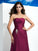 A-Line/Princess Strapless Pleats Sleeveless Long Satin Chiffon Dresses TPP0009141