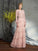 Sheath/Column Scoop Ruffles Long Sleeves Long Chiffon Mother of the Bride Dresses TPP0007282