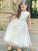 A-Line/Princess Tulle Lace Scoop Sleeveless Ankle-Length Flower Girl Dresses TPP0007499