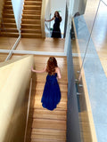 Trumpet/Mermaid Jewel Tulle Beading Sleeveless Floor-Length Dresses TPP0004766