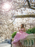Ball Gown Sweetheart Organza Beading Floor-Length Sleeveless Dresses TPP0004728