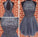 Sexy Backless Junior Short Open Back Halter Beads Tulle Gray Prom Dress Homecoming Dress