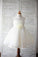 Ball Gown Scoop Sleeveless Flower Floor-Length Lace Flower Girl Dresses With Flower