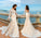 2022 White Lace Mermaid Deep V-Neck Backless Long Sleeve Wedding Dresses