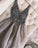 Luxurious Sequins Beaded V Neck Tulle Short V Back Gray Prom Dress Homecoming Dress